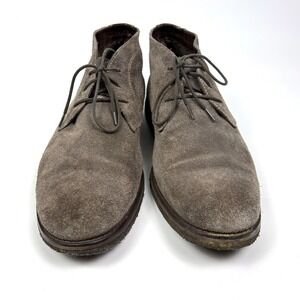 Johnston & Murphy Copeland Chukka Boot Mens Sz 11M Gray Oiled Suede Lace Up